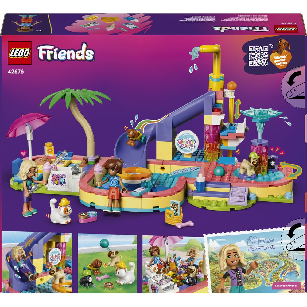 LEGO Friends: O zi distractiva in parcul acvatic 42676, 6 ani+, 278 piese