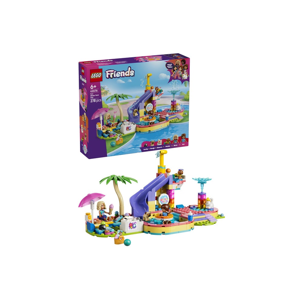 LEGO Friends: O zi distractiva in parcul acvatic 42676, 6 ani+, 278 piese
