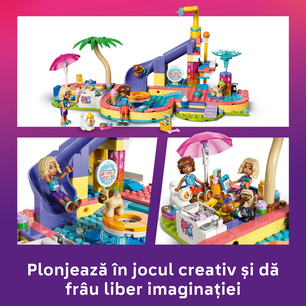 LEGO Friends: O zi distractiva in parcul acvatic 42676, 6 ani+, 278 piese