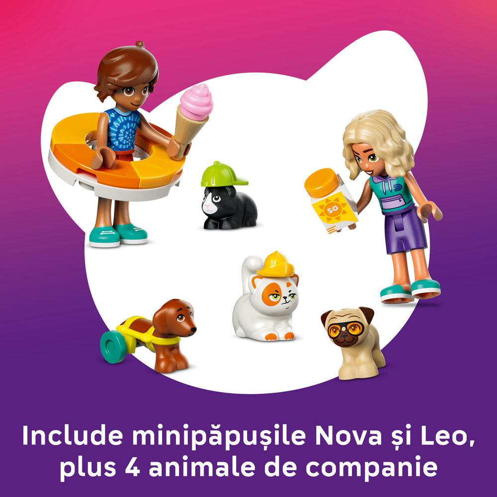 LEGO Friends: O zi distractiva in parcul acvatic 42676, 6 ani+, 278 piese