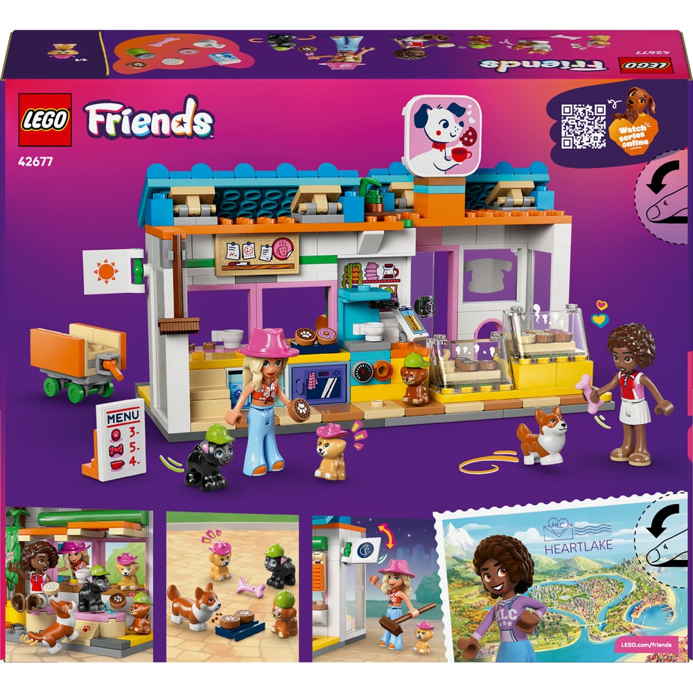 LEGO Friends: Brutarie cu bunatati pentru caini 42677, 6 ani+, 278 piese