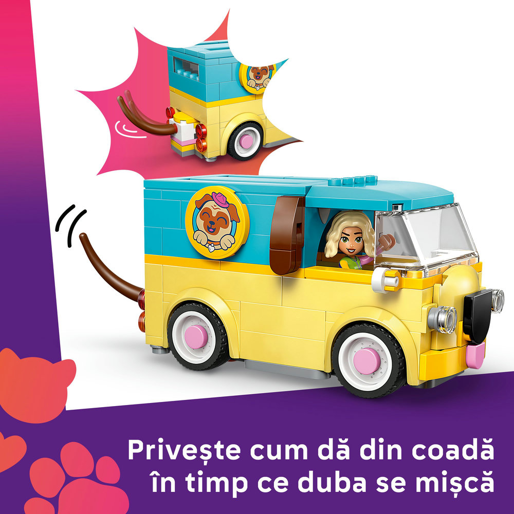 LEGO Friends: Furgoneta cu accesorii pentru animale de companie 42678, 6 ani+, 237 piese
