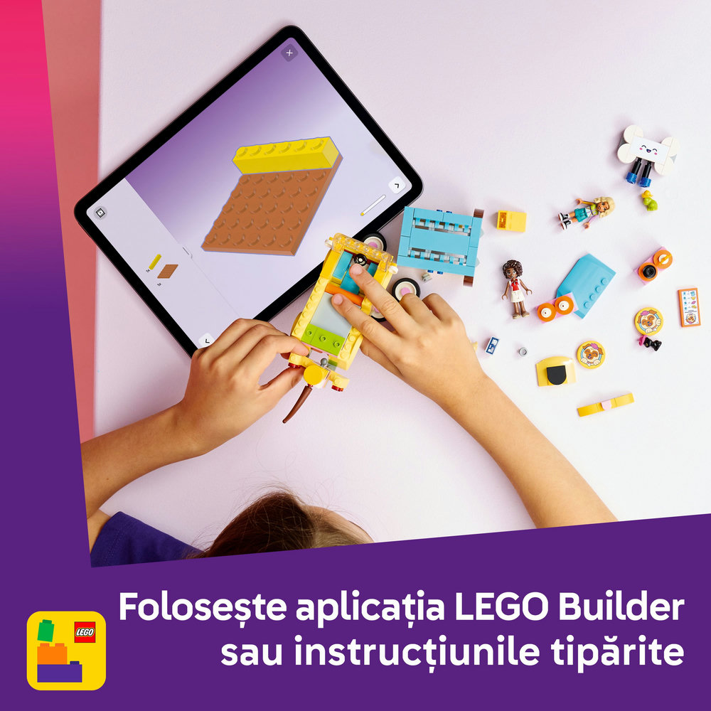 LEGO Friends: Furgoneta cu accesorii pentru animale de companie 42678, 6 ani+, 237 piese
