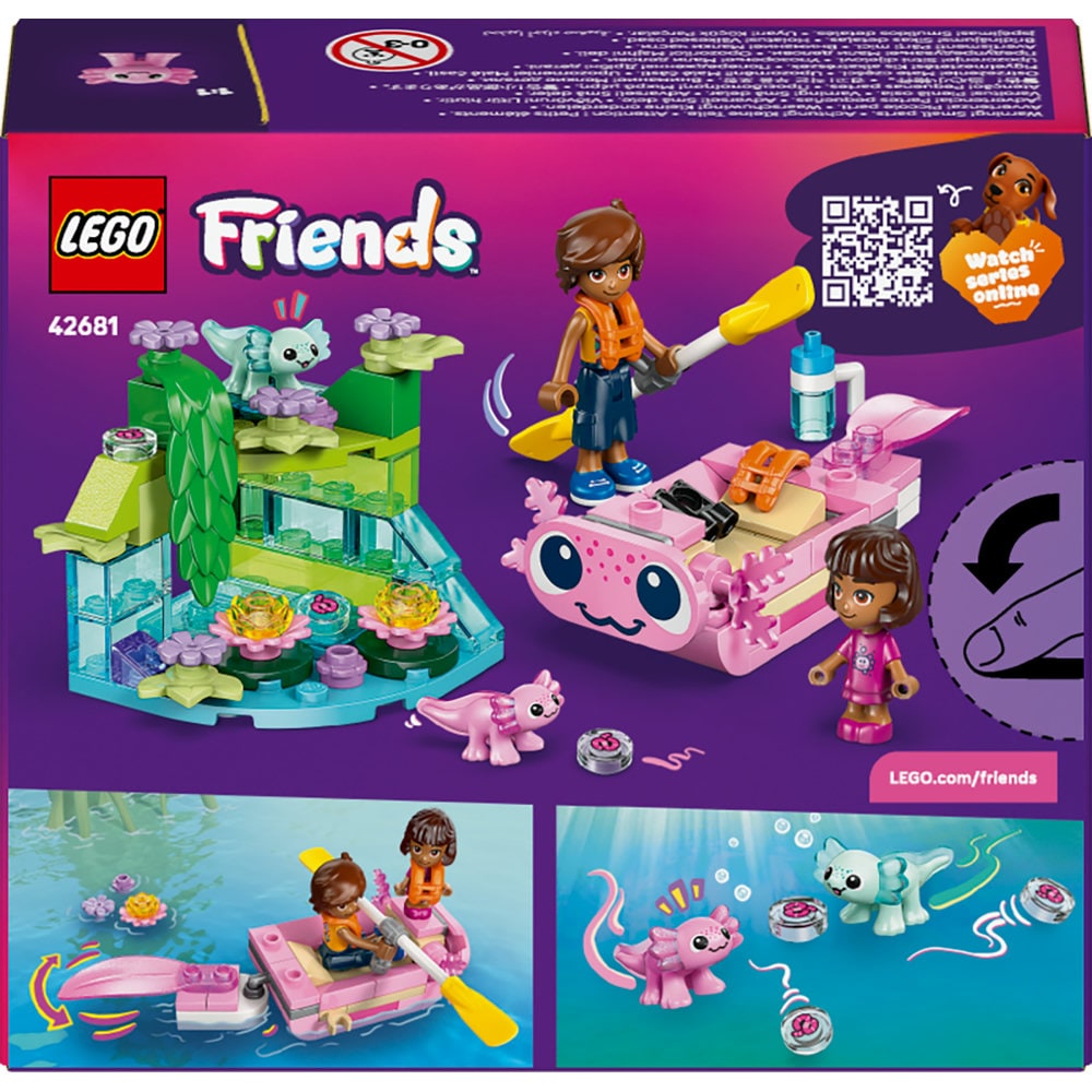LEGO Friends: Barca-axolotl pentru aventuri 42681, ani+, 5 ani+, 95 piese