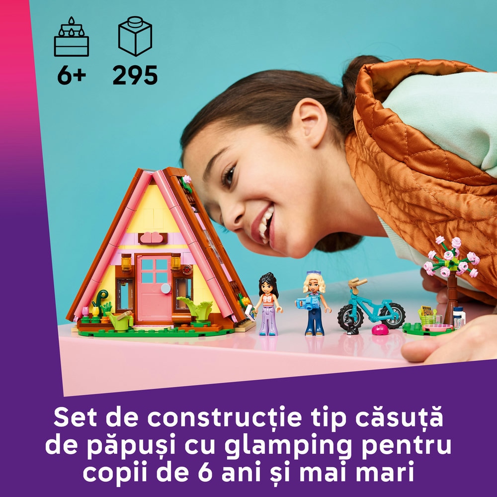 LEGO Friends: Glamping la cabana 42682, 6 ani+, 295 piese
