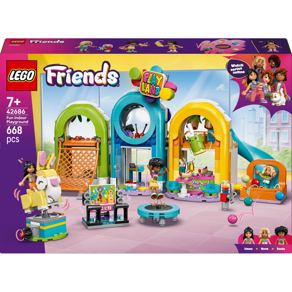 LEGO Friends: Loc de joaca la interior 42686, 7 ani+, 668 piese