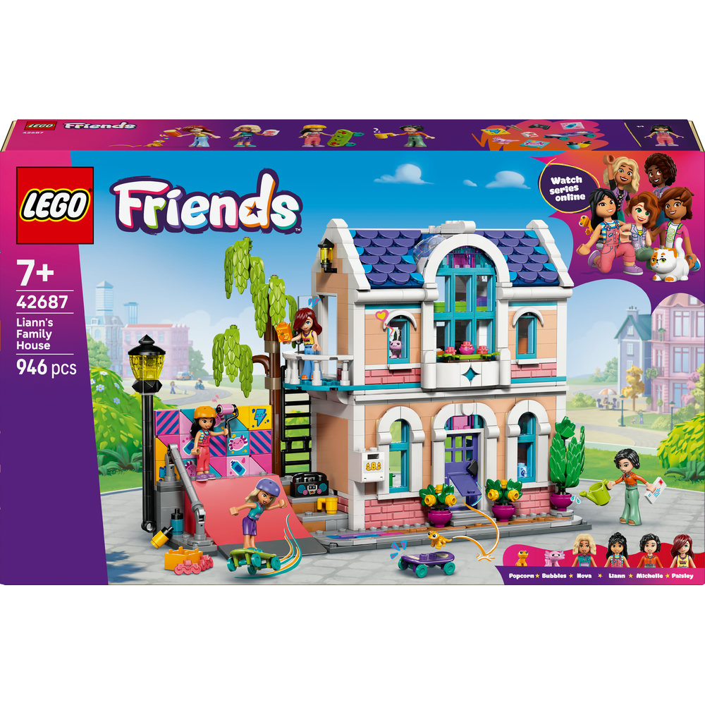 LEGO Friends: Casa familiei lui Liann 42687, 7 ani+, 946 piese
