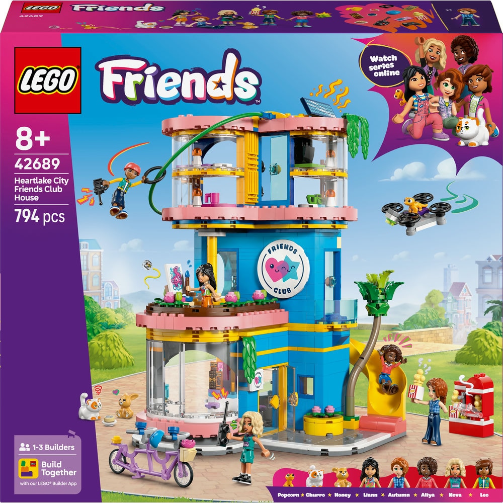 LEGO Friends: Clubul prietenilor din orasul Heartlake 42689, 8 ani+, 794 piese