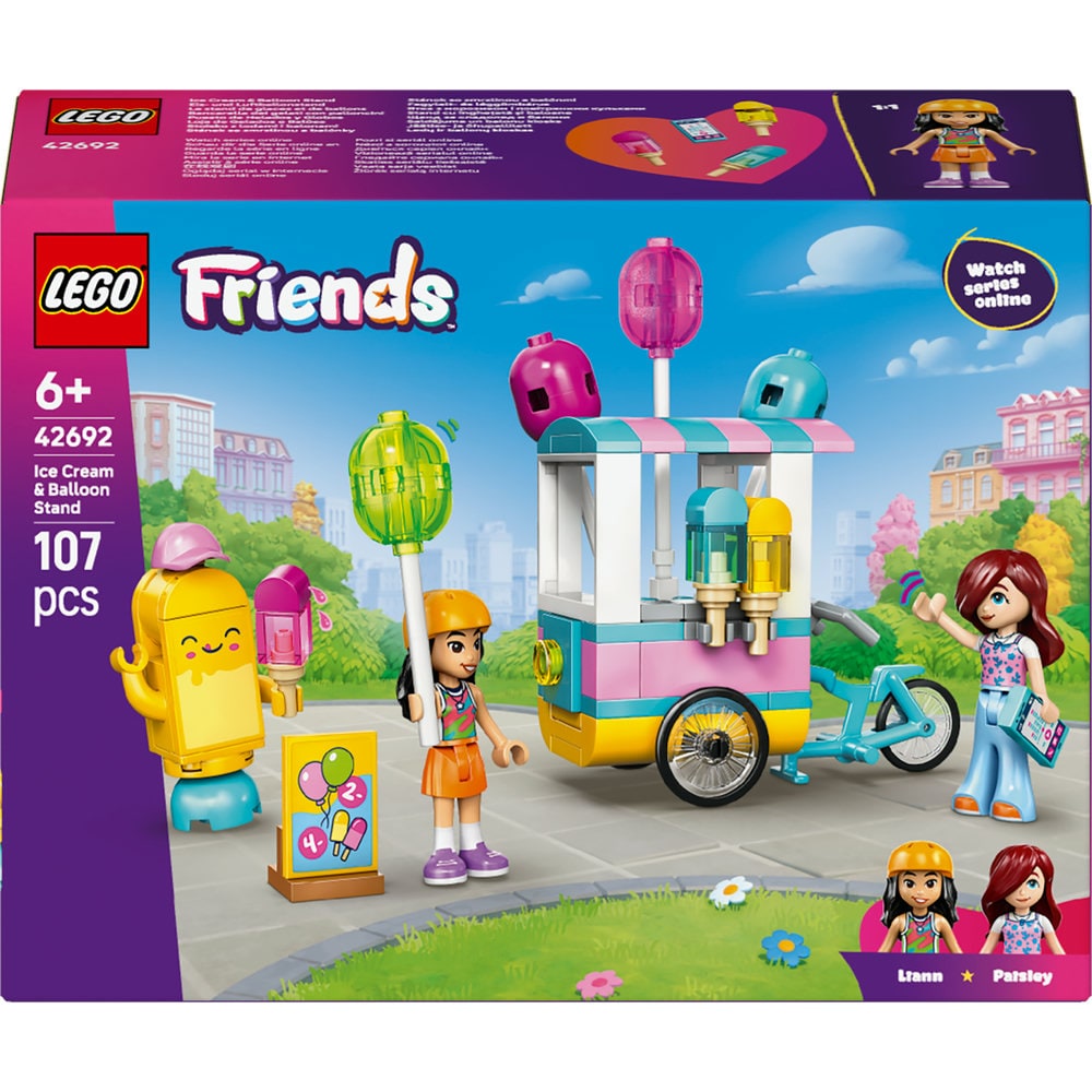 LEGO Friends: Stand cu inghetata si baloane 42692, 6 ani+, 107 piese