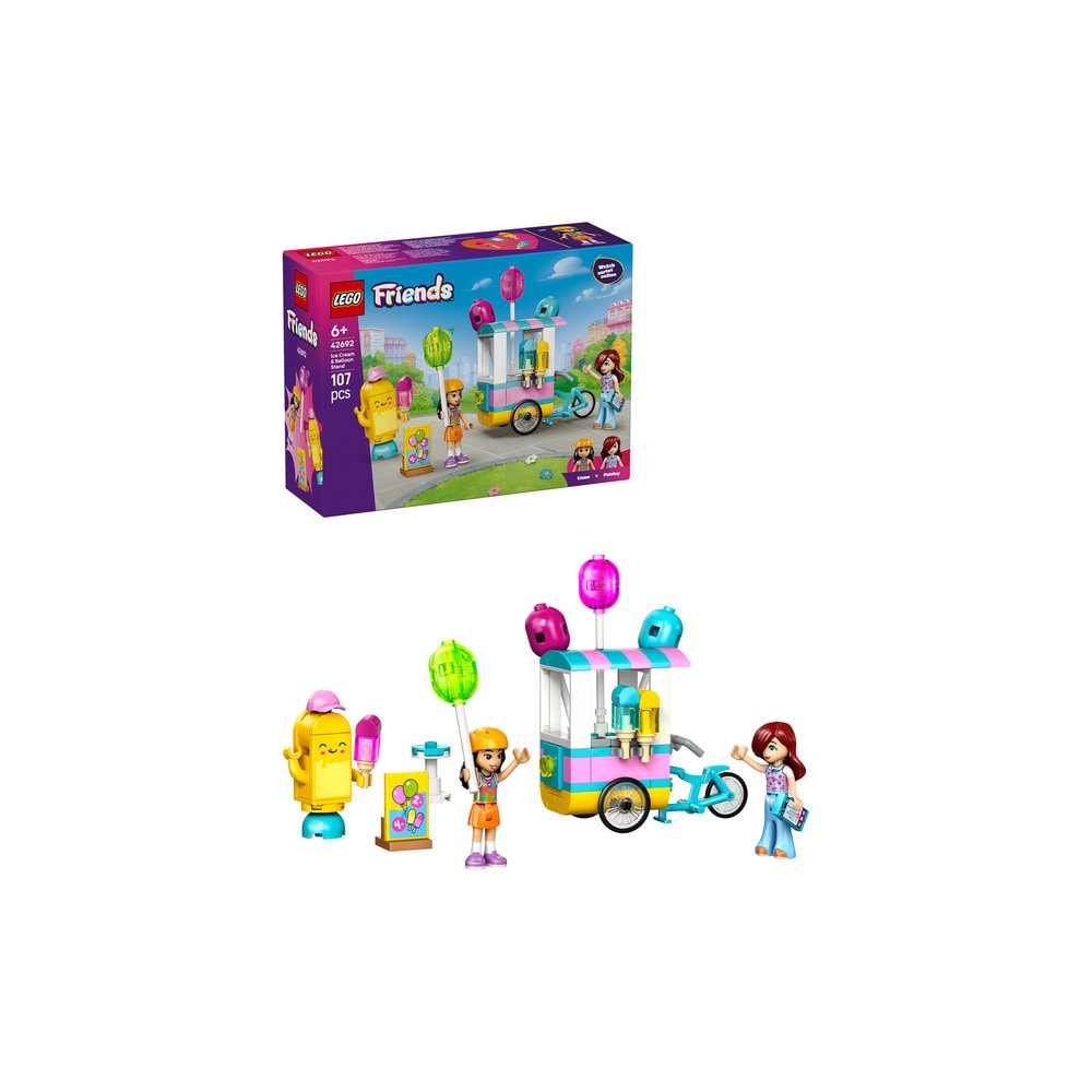 LEGO Friends: Stand cu inghetata si baloane 42692, 6 ani+, 107 piese