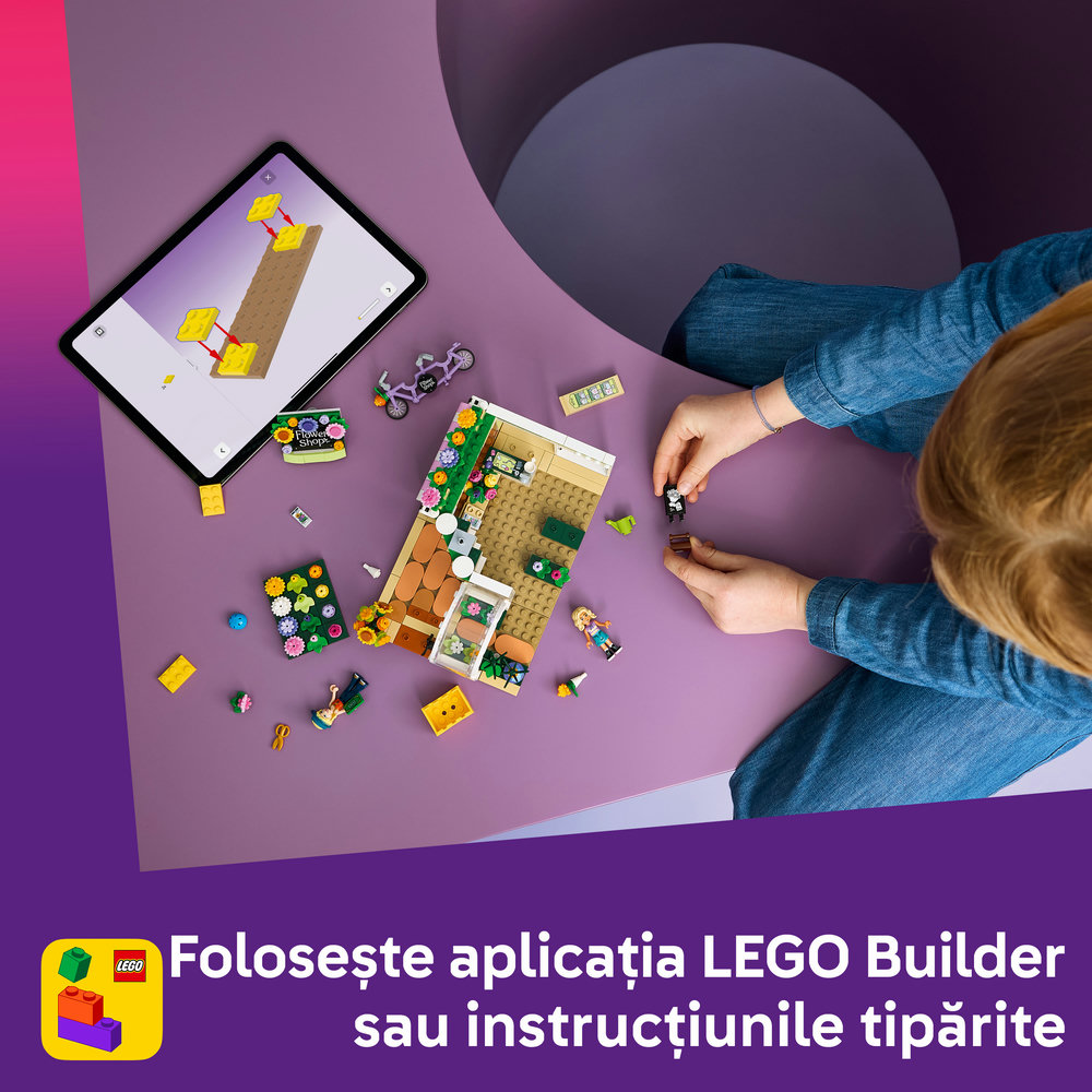 LEGO Friends: Florarie creativa 426930, 7 ani+, 377 piese