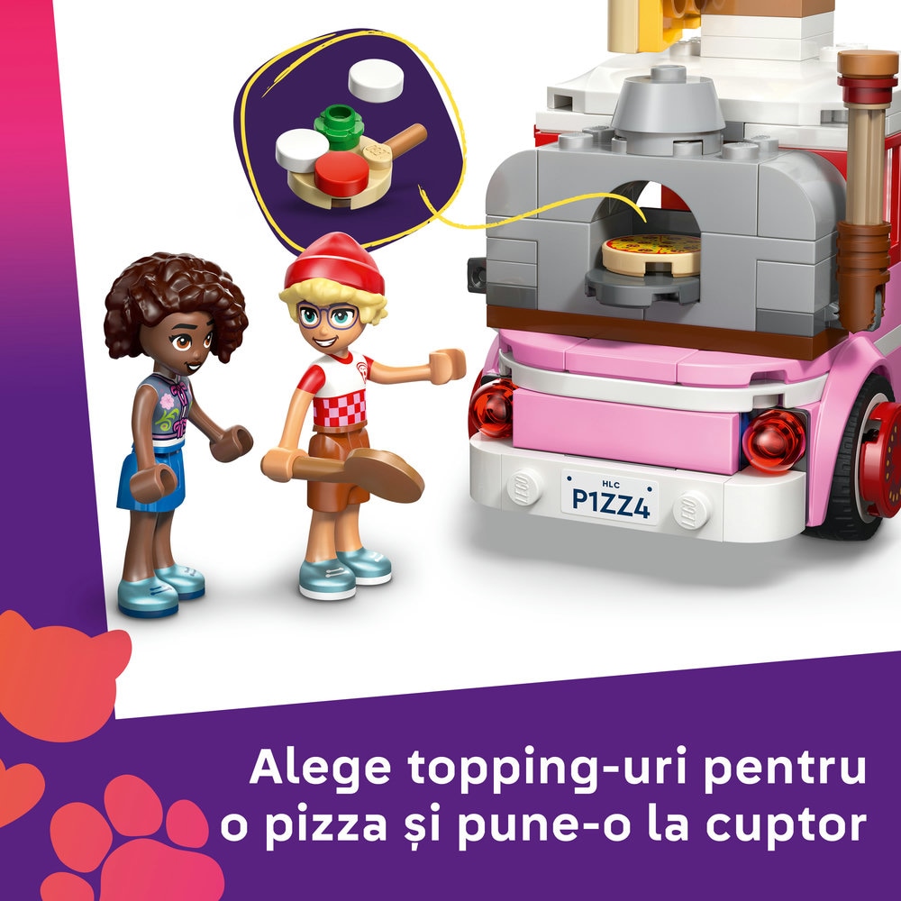 LEGO Friends: Furgoneta de pizza 42694, 6 ani+, 190 piese