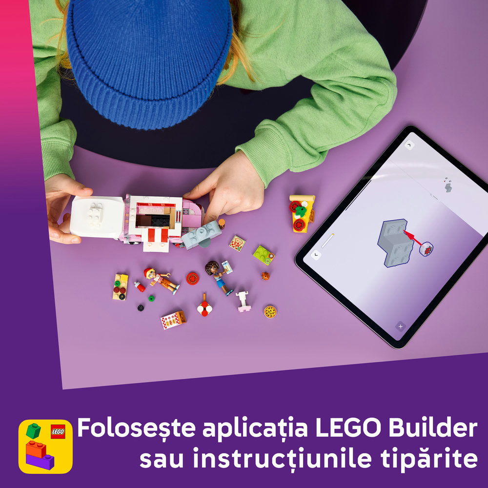 LEGO Friends: Furgoneta de pizza 42694, 6 ani+, 190 piese