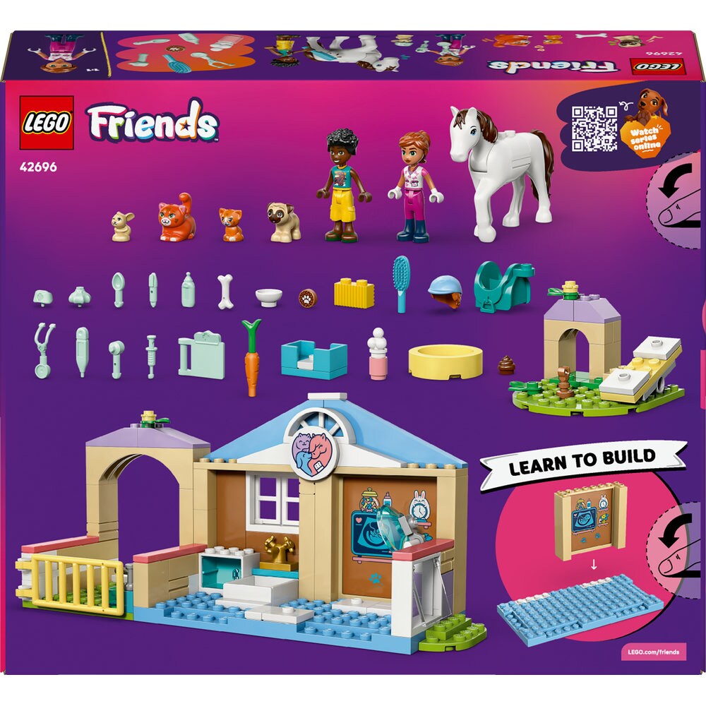 LEGO Friends: Clinica veterinara 42696, 4 ani+, 141 piese	