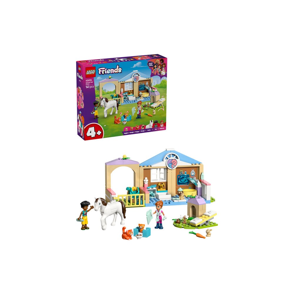 LEGO Friends: Clinica veterinara 42696, 4 ani+, 141 piese	