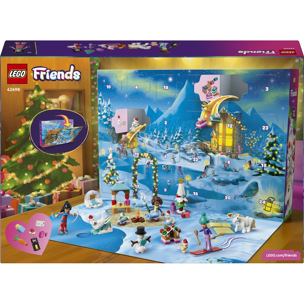 LEGO Friends: Calendar de advent 2026 42698, 6 ani+, 211 piese