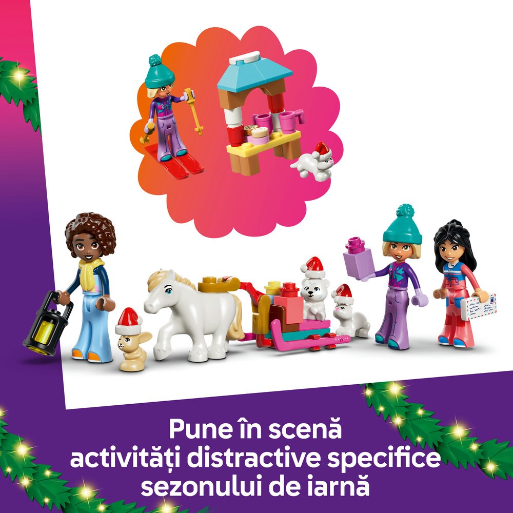 LEGO Friends: Calendar de advent 2026 42698, 6 ani+, 211 piese