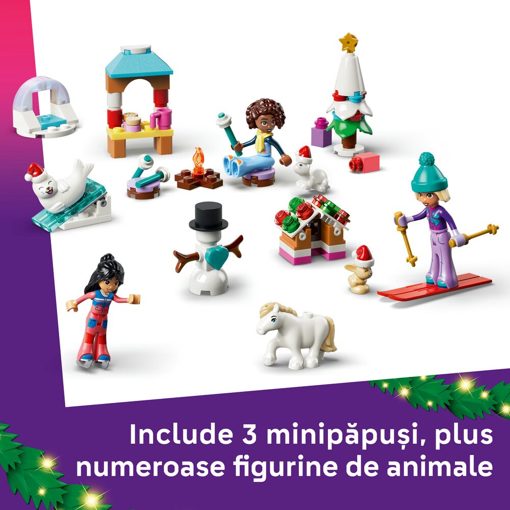 LEGO Friends: Calendar de advent 2026 42698, 6 ani+, 211 piese