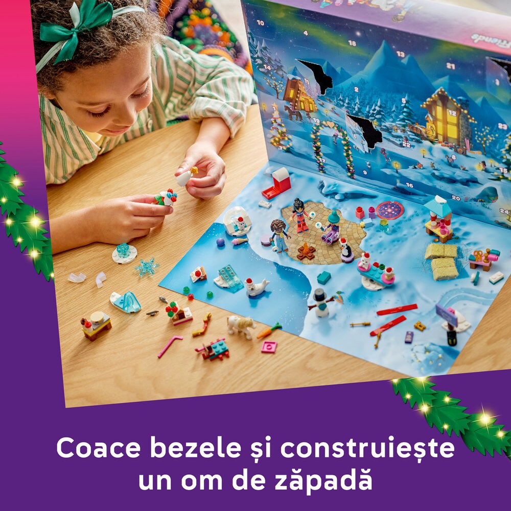 LEGO Friends: Calendar de advent 2026 42698, 6 ani+, 211 piese