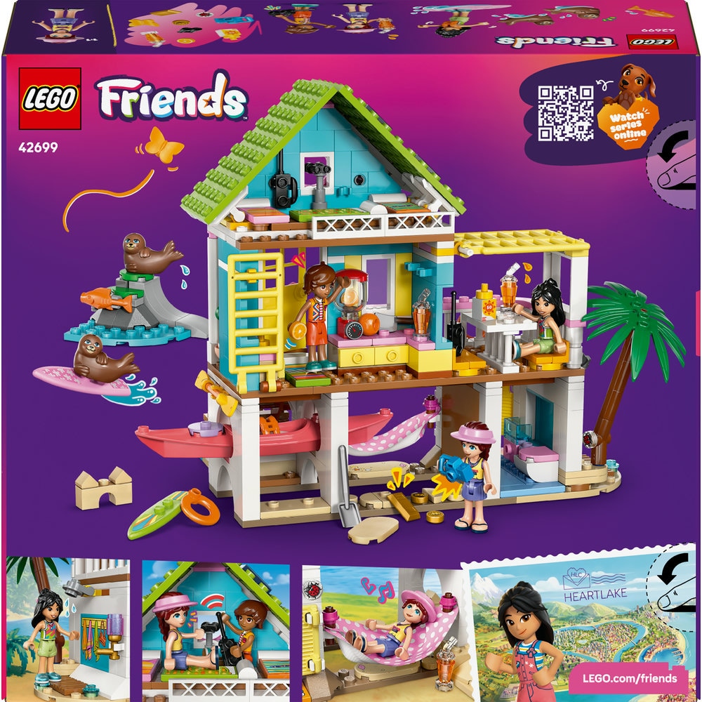 LEGO Friends: Casa pe plaja cu foci 42699, 7 ani+, 400 piese