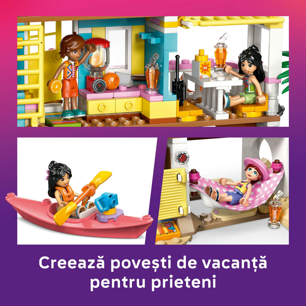 LEGO Friends: Casa pe plaja cu foci 42699, 7 ani+, 400 piese