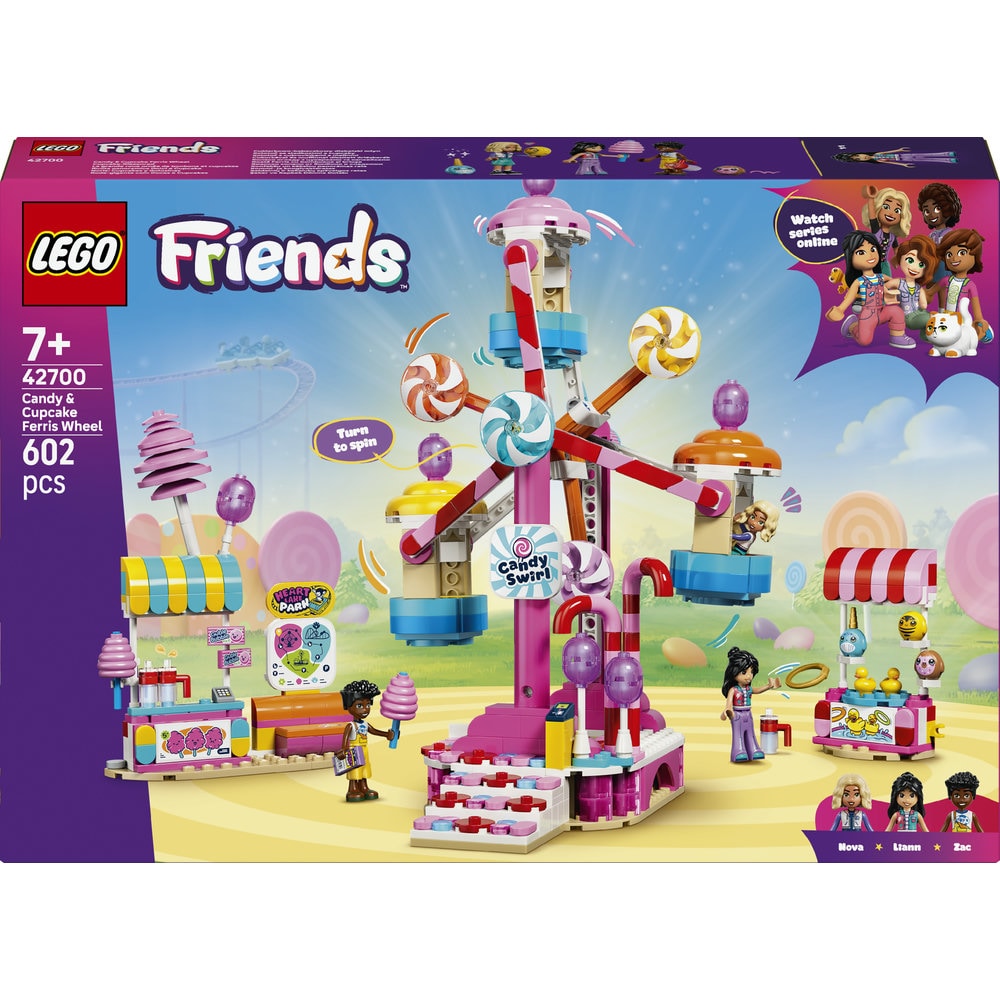 LEGO Friends: Roata Ferris cu bomboane si briose 42700, 7 ani+, 602 piese