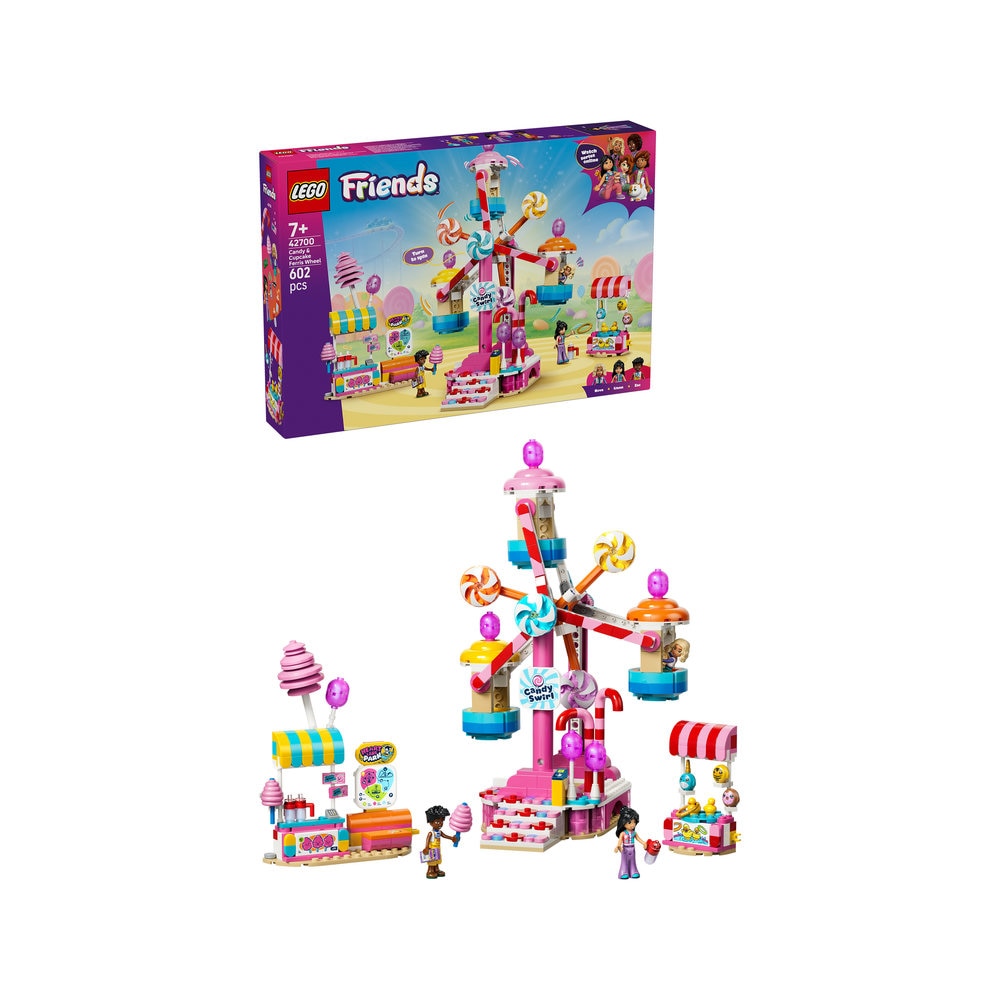 LEGO Friends: Roata Ferris cu bomboane si briose 42700, 7 ani+, 602 piese