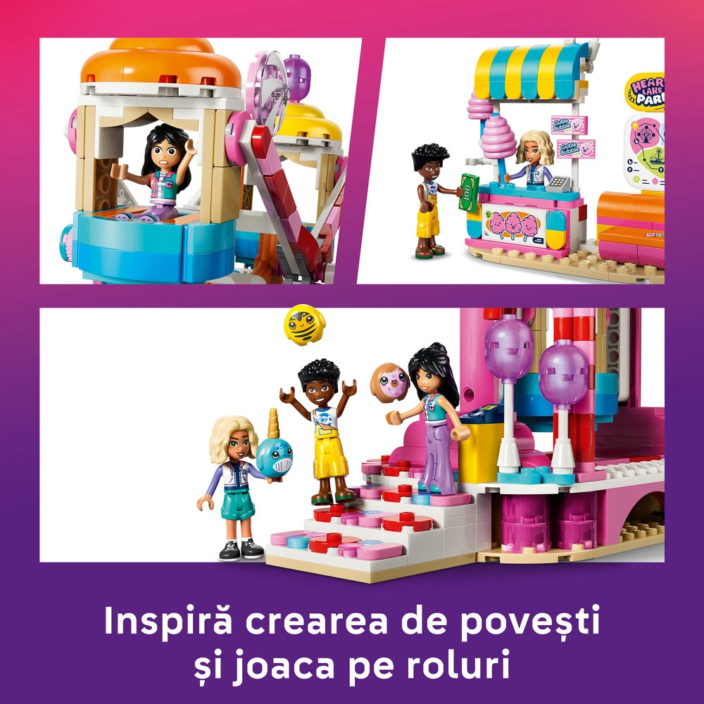 LEGO Friends: Roata Ferris cu bomboane si briose 42700, 7 ani+, 602 piese