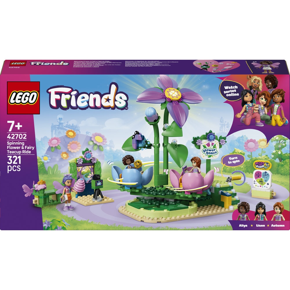 LEGO Friends: Floare rotitoare si ceasca pentru zane 42702, 7 ani+, 321 piese