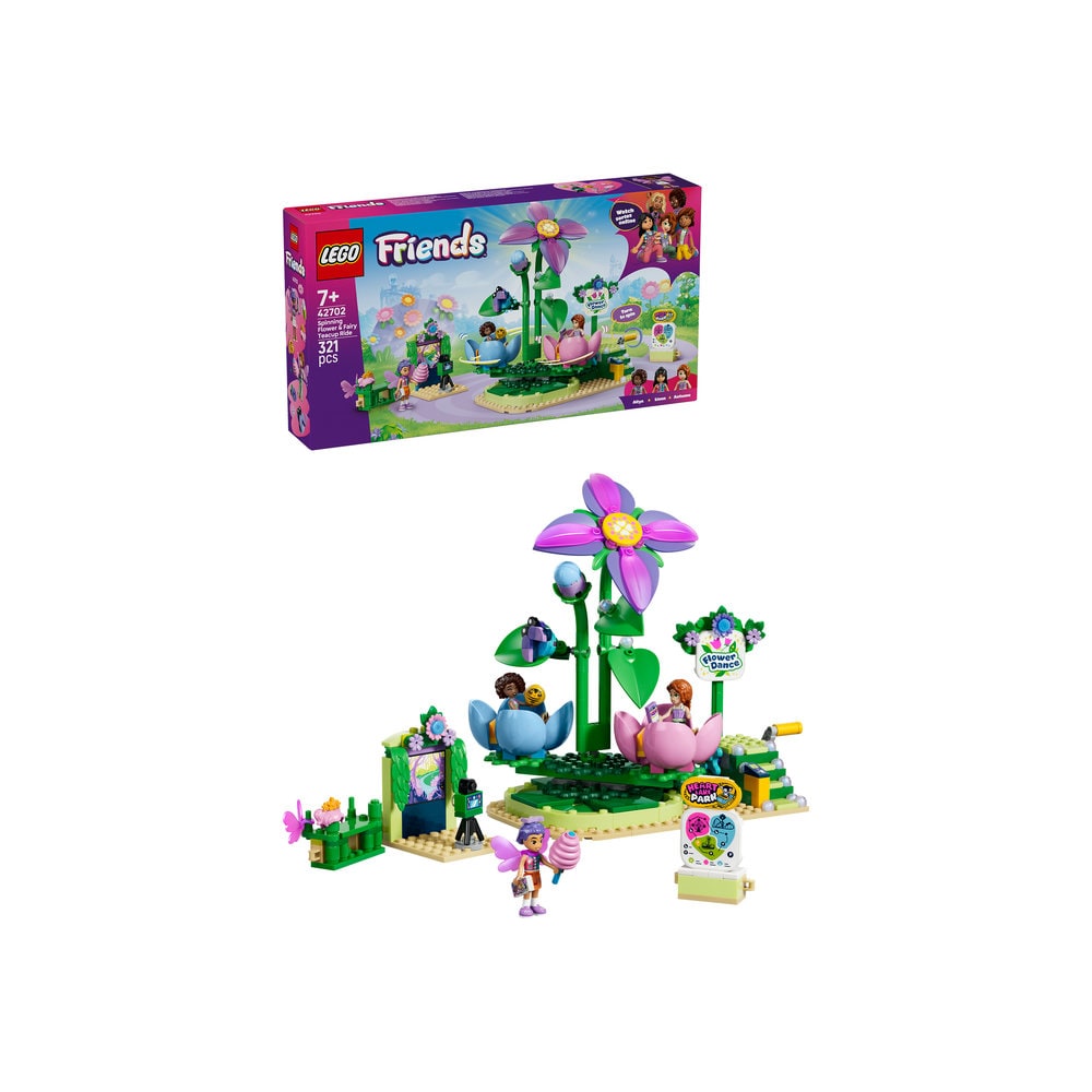 LEGO Friends: Floare rotitoare si ceasca pentru zane 42702, 7 ani+, 321 piese