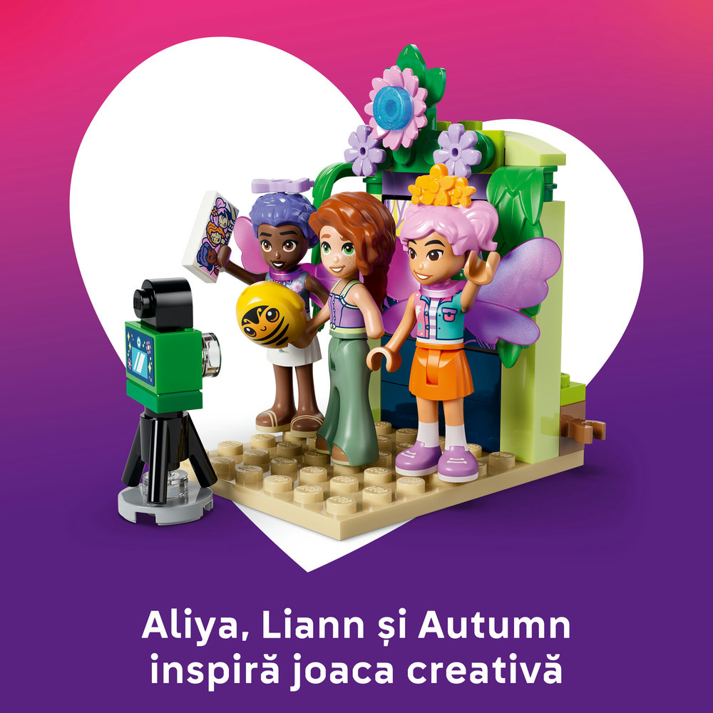 LEGO Friends: Floare rotitoare si ceasca pentru zane 42702, 7 ani+, 321 piese