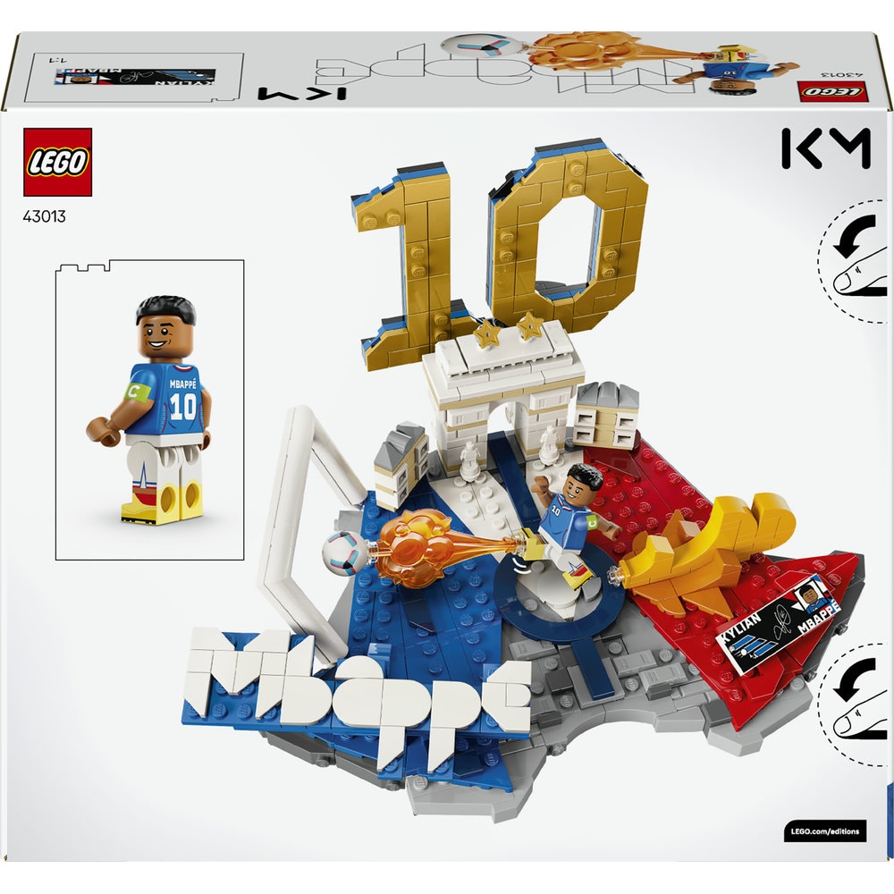 LEGO Editions: Kylian Mbappe  Momente importante din fotbal 43013, 10 ani+, 490 piese