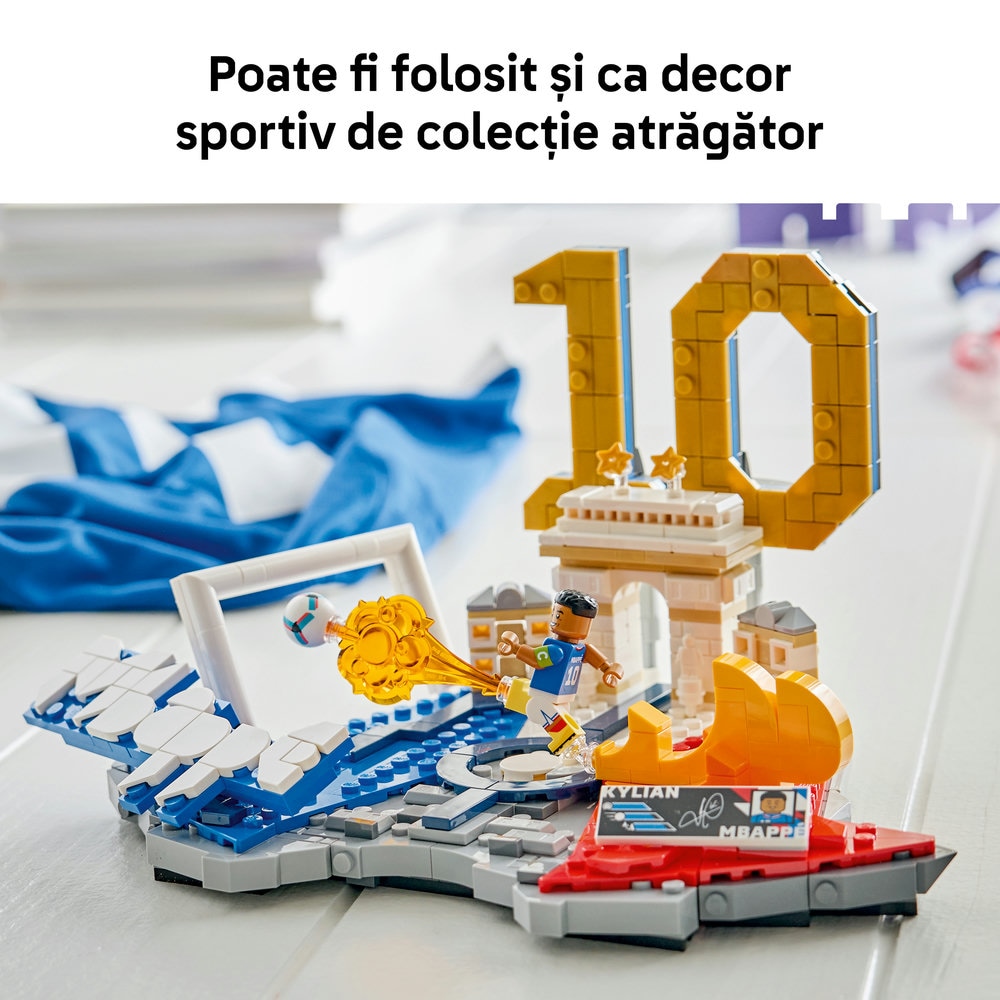 LEGO Editions: Kylian Mbappe  Momente importante din fotbal 43013, 10 ani+, 490 piese