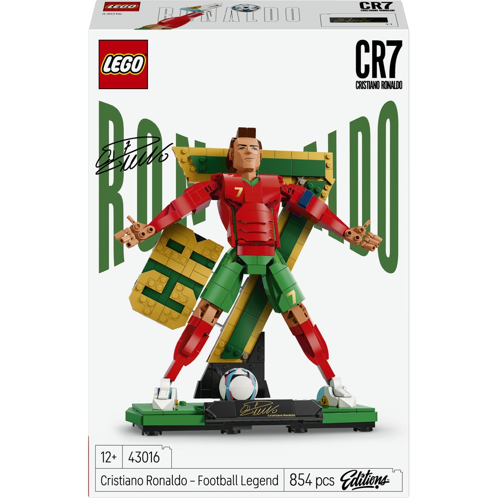 LEGO Editions: Cristiano Ronaldo  Legenda a fotbalului 43016, 12 ani+, 854 piese