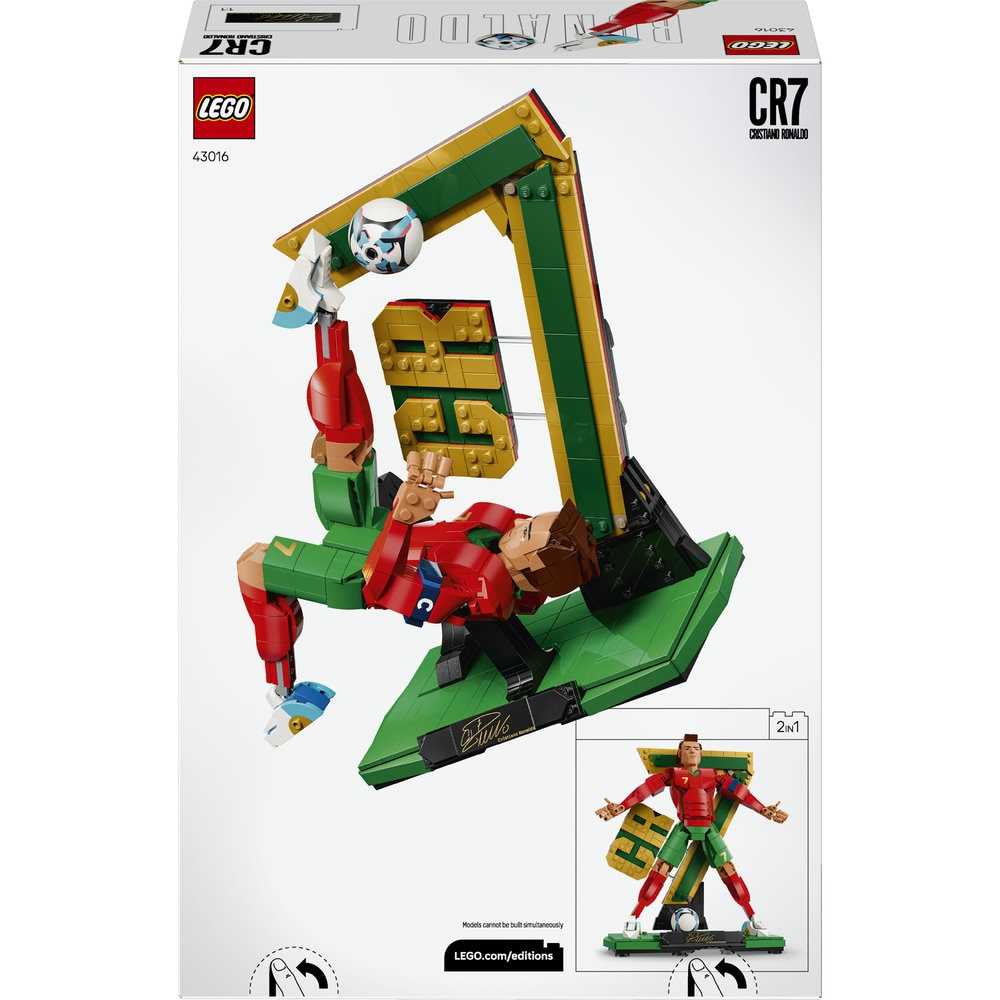 LEGO Editions: Cristiano Ronaldo  Legenda a fotbalului 43016, 12 ani+, 854 piese