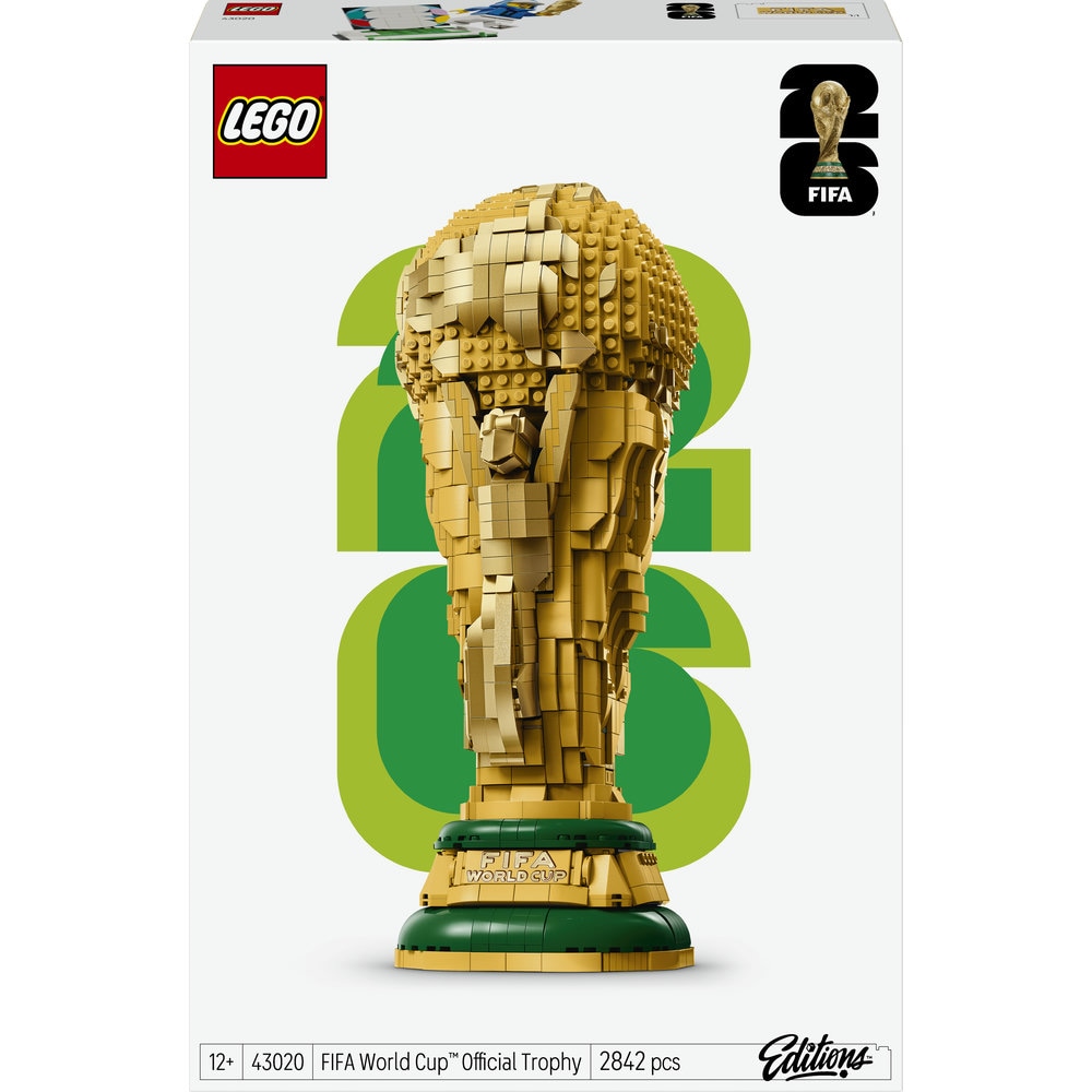 LEGO Editions: Trofeul oficial al Cupei Mondiale FIFA 43020, 12 ani+, 2842 piese