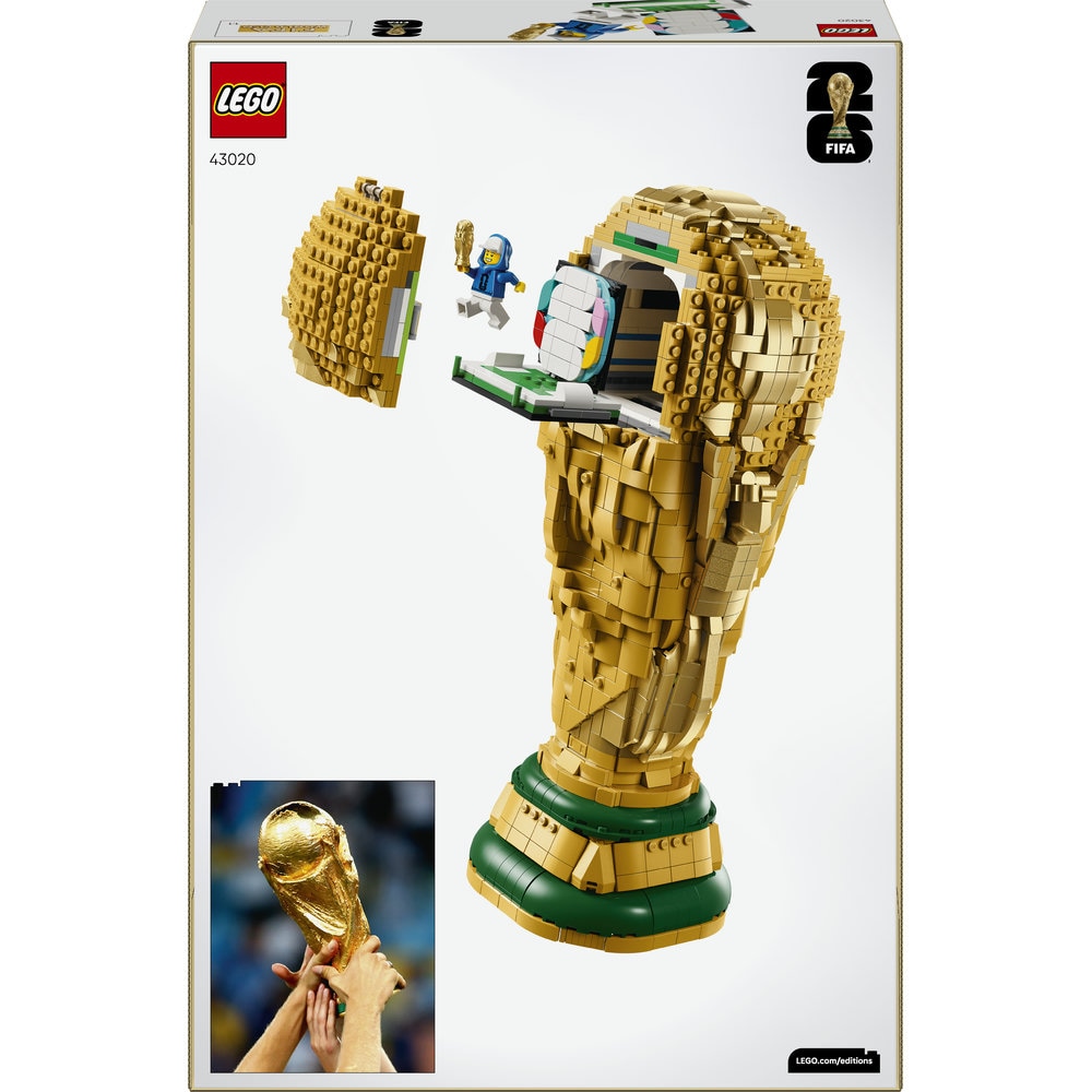 LEGO Editions: Trofeul oficial al Cupei Mondiale FIFA 43020, 12 ani+, 2842 piese
