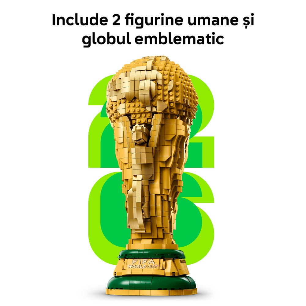 LEGO Editions: Trofeul oficial al Cupei Mondiale FIFA 43020, 12 ani+, 2842 piese