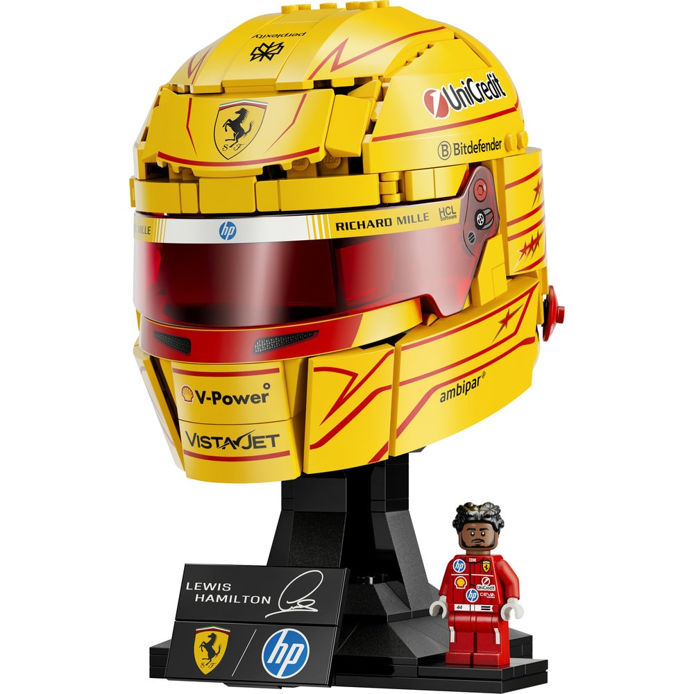 LEGO Editions: Casca lui Lewis Hamilton Scuderia Ferrari HP 43022, 14 ani+, 884 piese