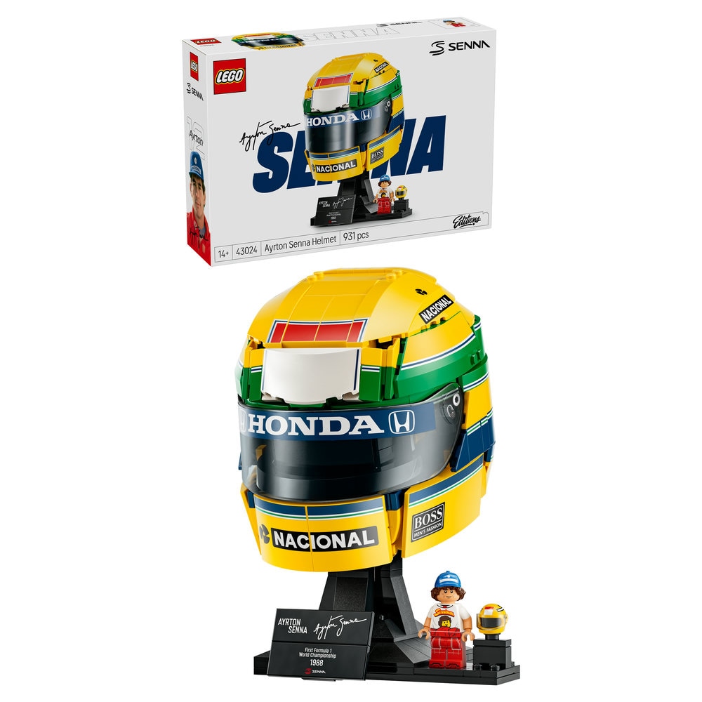 LEGO Editions: Casca lui Ayrton Senna 43024, 14 ani+, 931 piese