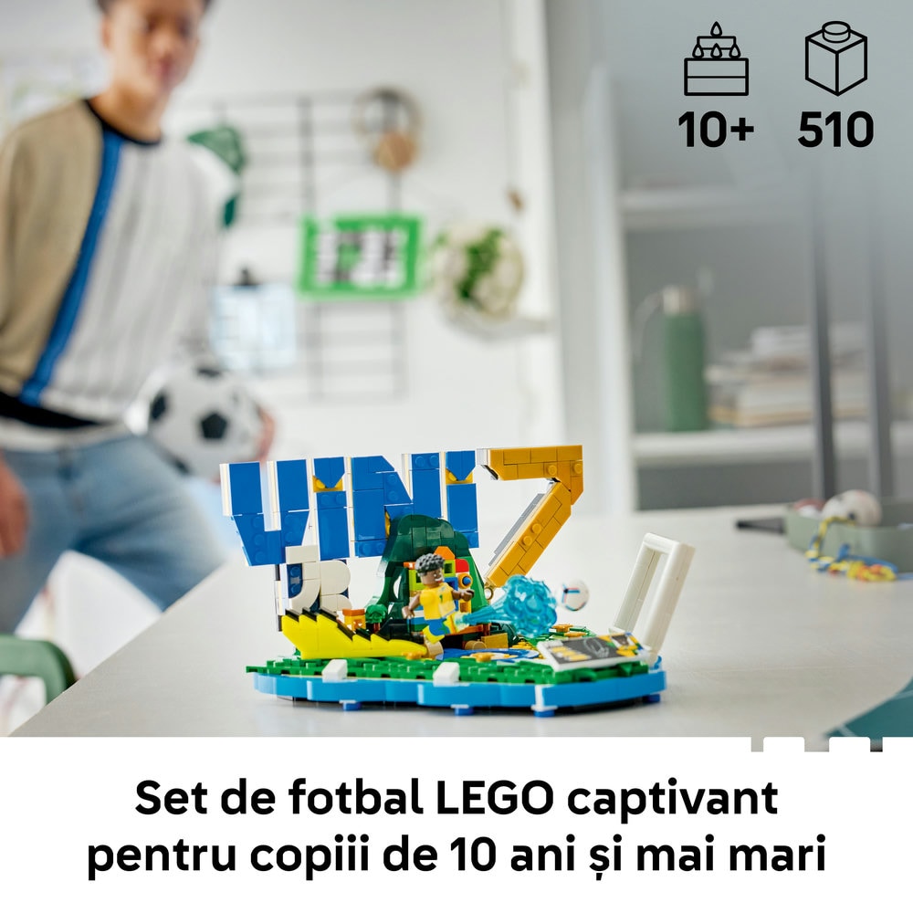 LEGO Editions: Vini Jr. Momente importante din fotbal 43027, 10 ani+, 510 piese
