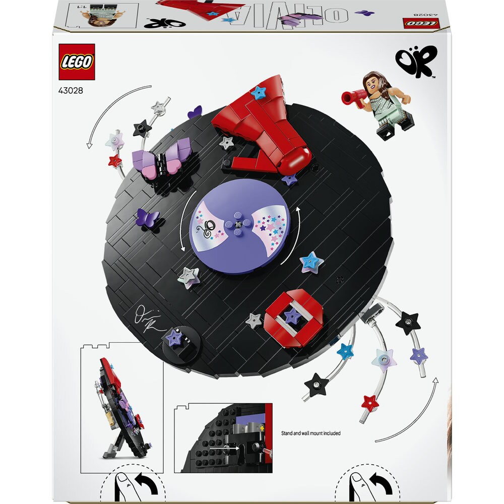 LEGO Editions: Music - Disc de vinil cu Olivia Rodrigo 430280, 10 ani+, 360 piese
