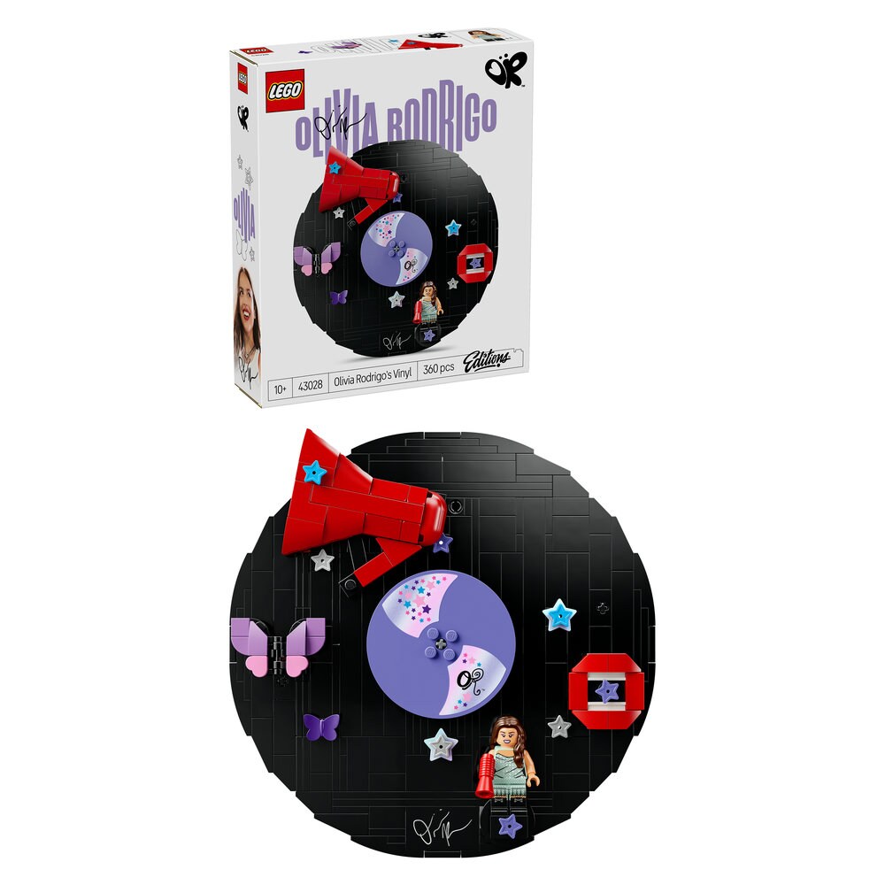 LEGO Editions: Music - Disc de vinil cu Olivia Rodrigo 430280, 10 ani+, 360 piese