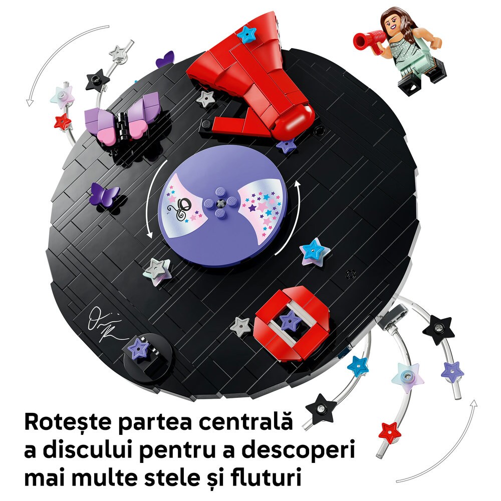 LEGO Editions: Music - Disc de vinil cu Olivia Rodrigo 430280, 10 ani+, 360 piese