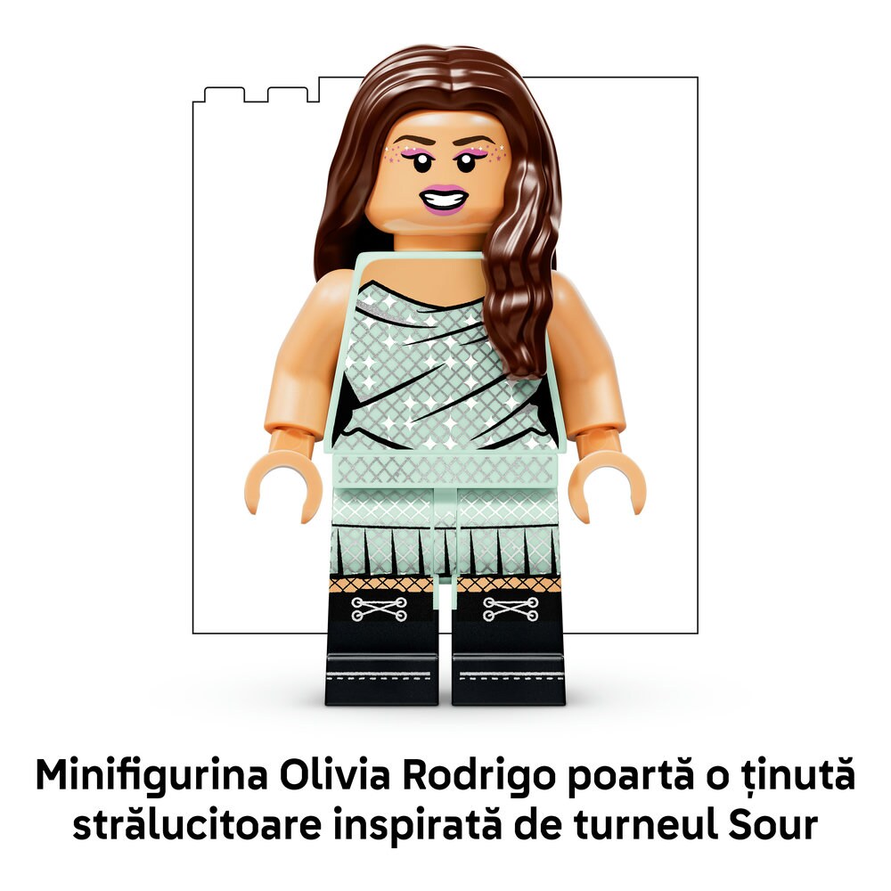 LEGO Editions: Music - Disc de vinil cu Olivia Rodrigo 430280, 10 ani+, 360 piese