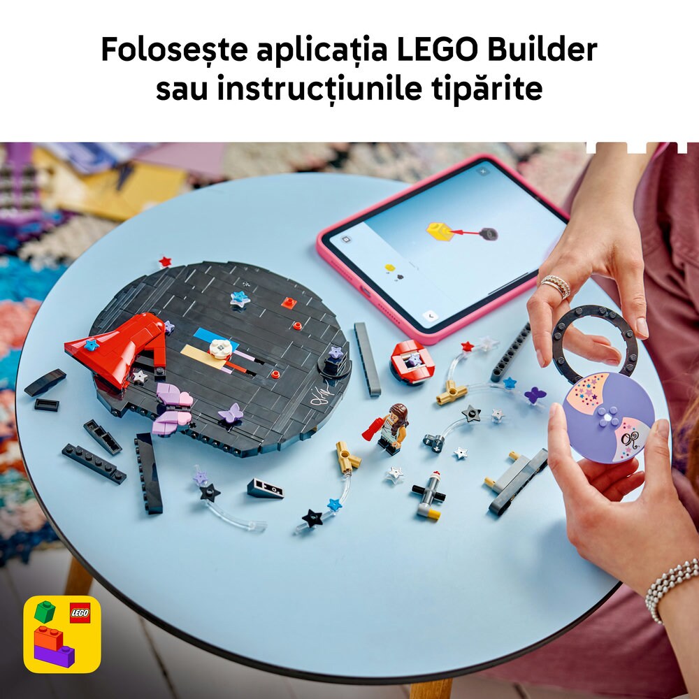 LEGO Editions: Music - Disc de vinil cu Olivia Rodrigo 430280, 10 ani+, 360 piese