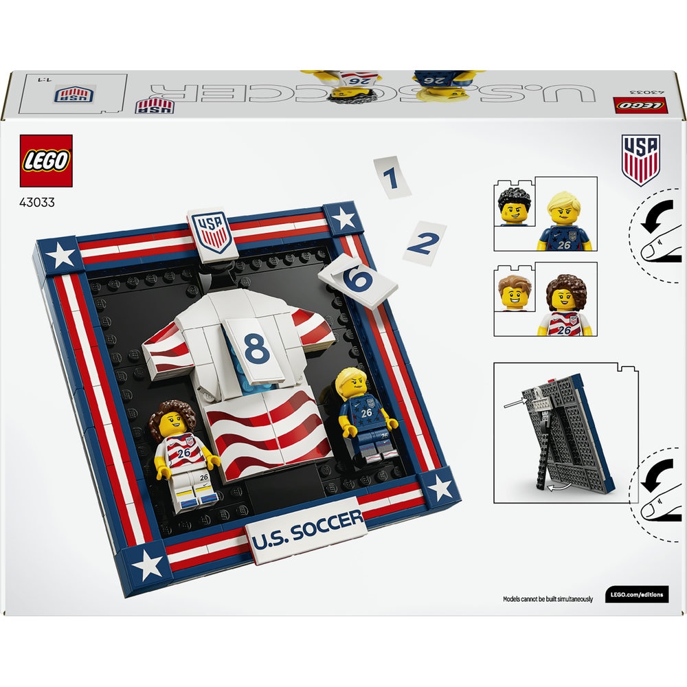 LEGO Editions: Tricoul echipei nationale de fotbal a SUA 2026 430330, 10 ani+, 167 piese