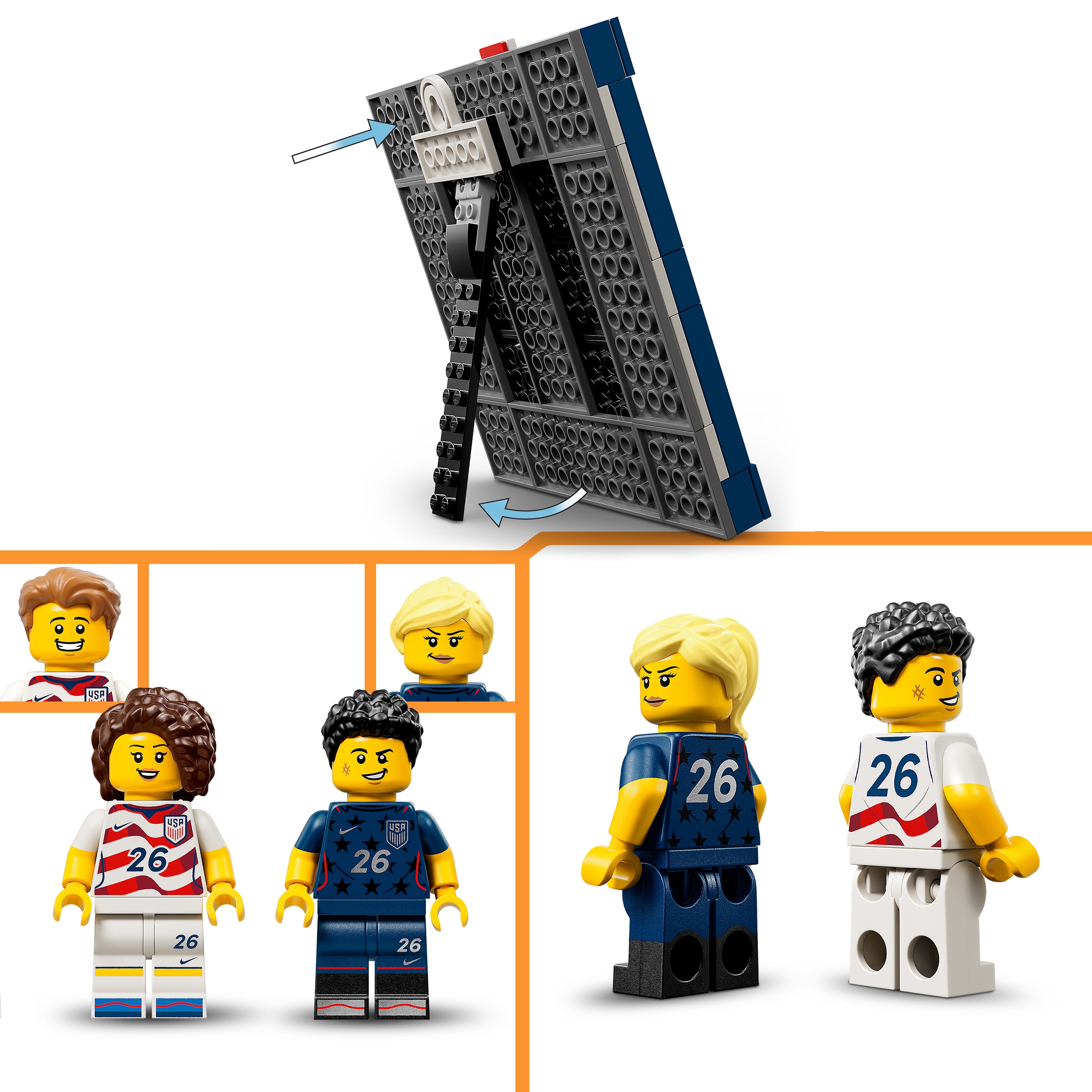LEGO Editions: Tricoul echipei nationale de fotbal a SUA 2026 430330, 10 ani+, 167 piese