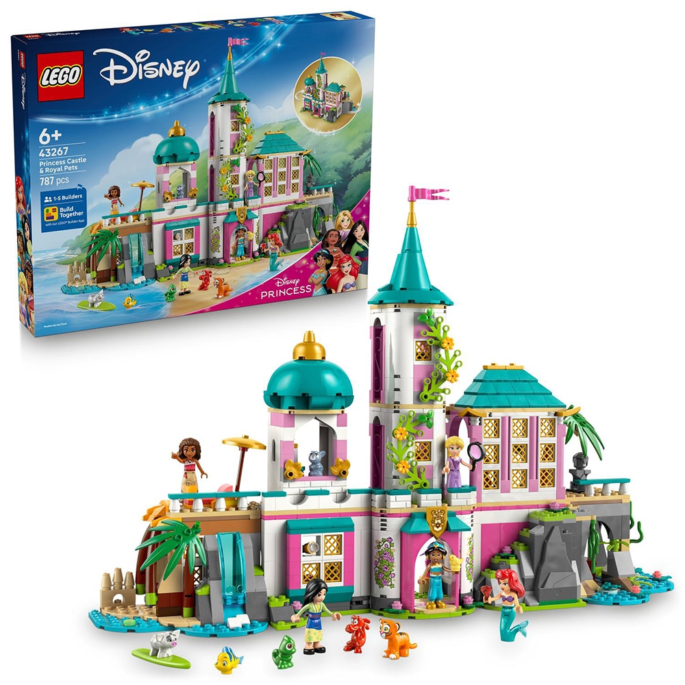 LEGO Disney Princess: Castel de printesa si animalute regale 43267, 6 ani+, 787 piese