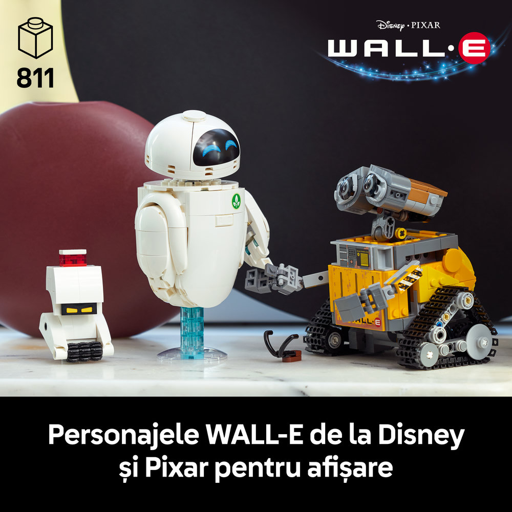 LEGO Disney: Pixar WALL-E si EVE 43279, 18 ani+, 811 piese
